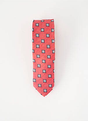 Cravate tissage satiné rouge MARVELIS homme