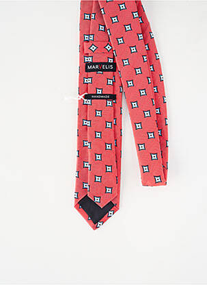 Cravate tissage satiné rouge MARVELIS homme