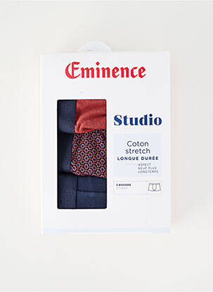 Boxer imprimé fantaisie bleu EMINENCE homme