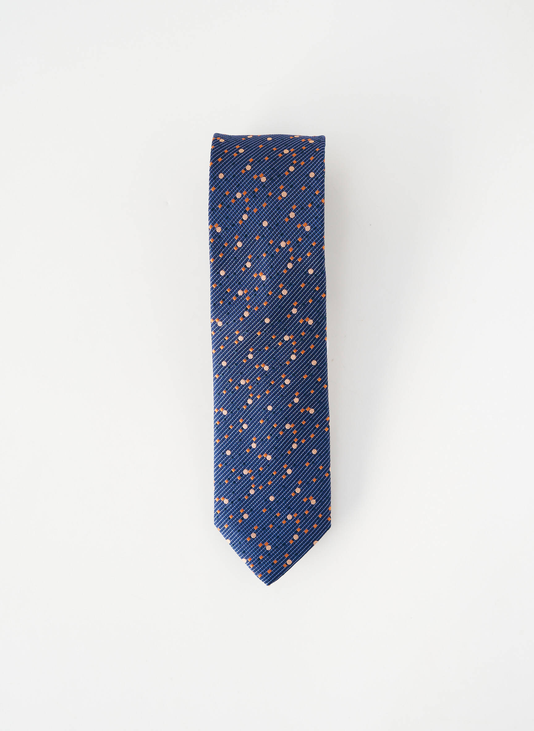Cravate tissage satiné bleu MARVELIS homme