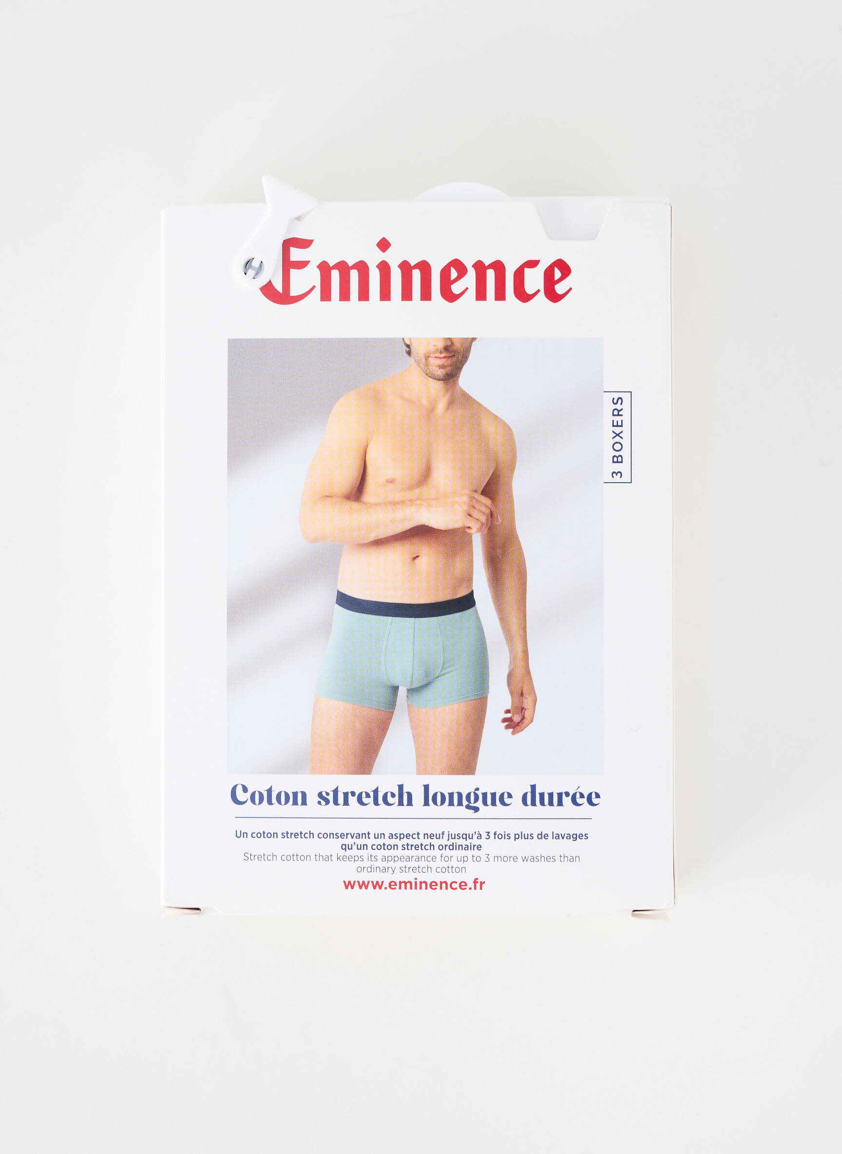 Boxer stretch bleu EMINENCE homme