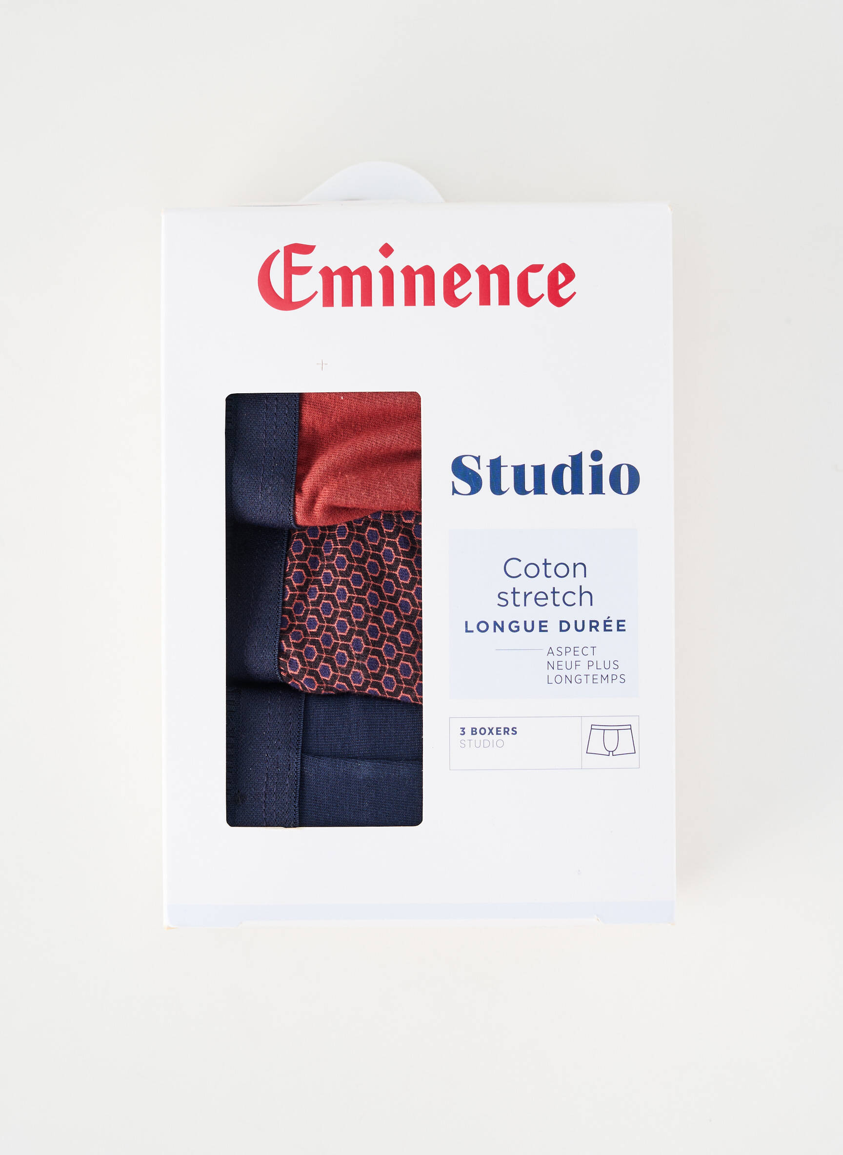 Boxer imprimé fantaisie bleu EMINENCE homme