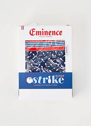 Boxer imprimé fantaisie bleu EMINENCE homme