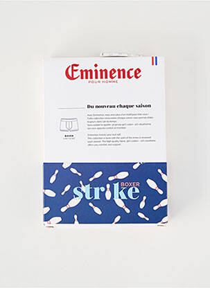 Boxer imprimé fantaisie bleu EMINENCE homme