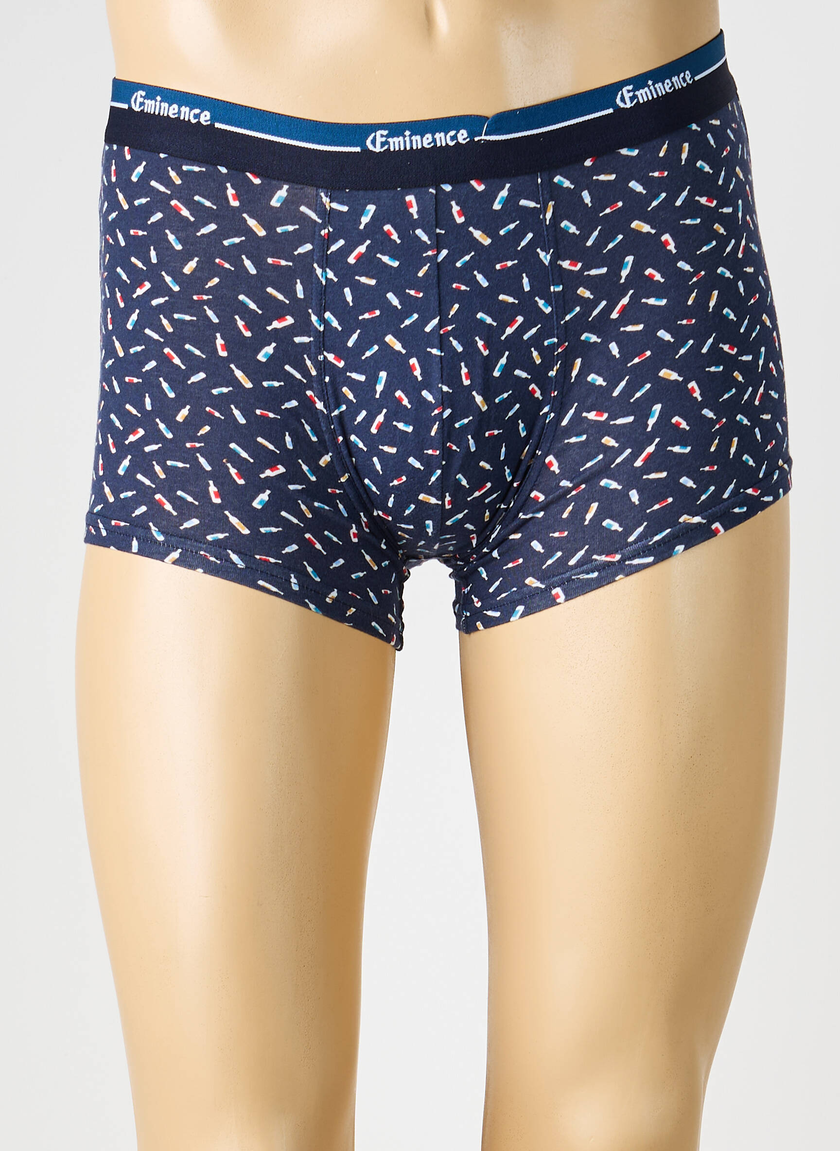 Boxer imprimé fantaisie bleu EMINENCE homme