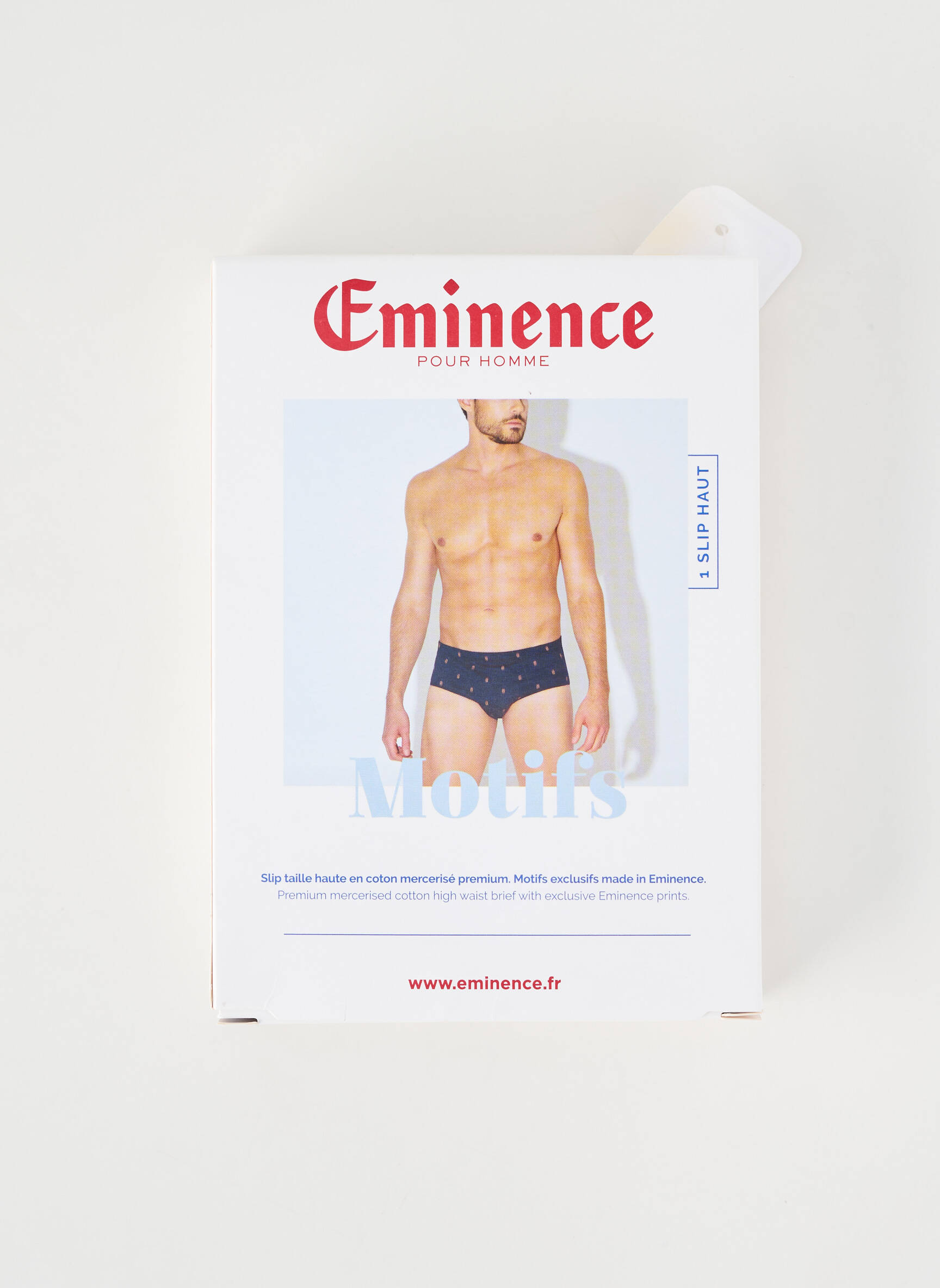 Slip imprimé fantaisie bleu EMINENCE homme