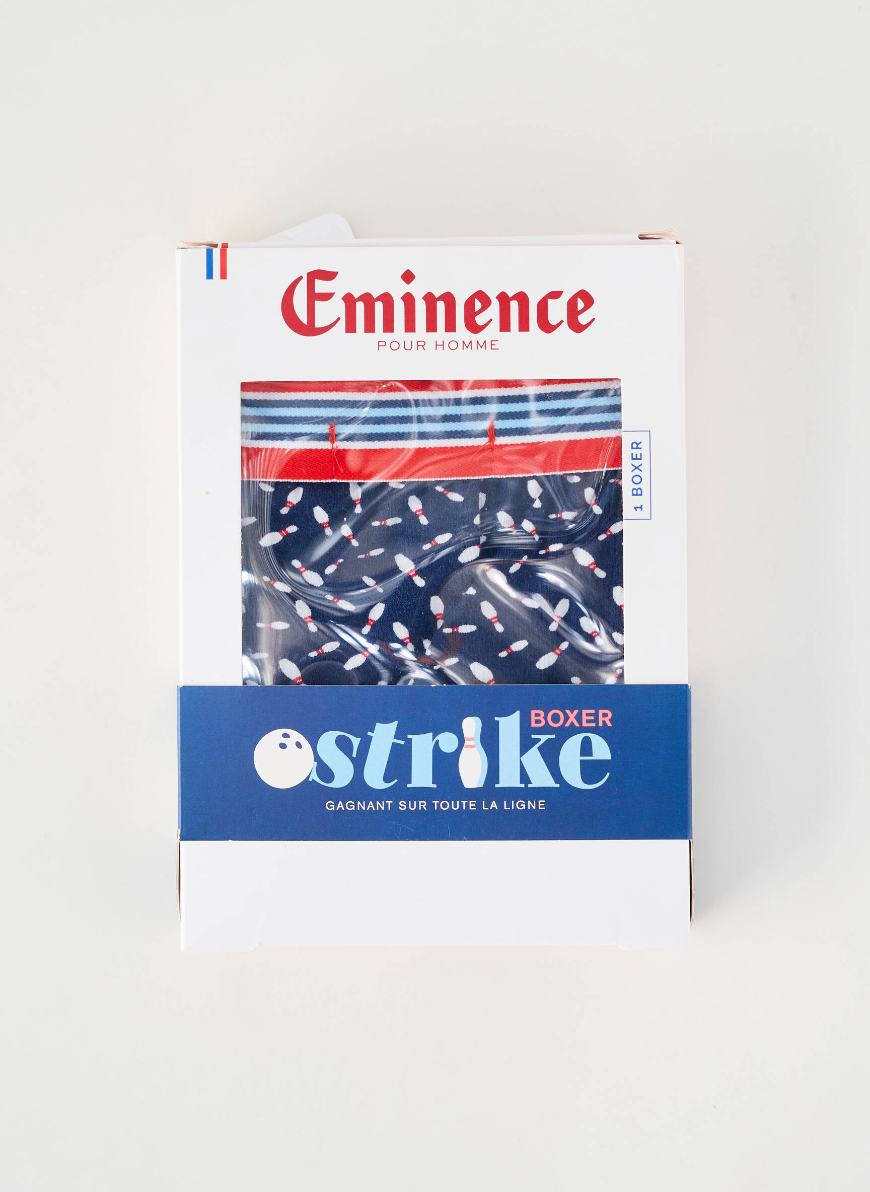 Boxer imprimé fantaisie bleu EMINENCE homme