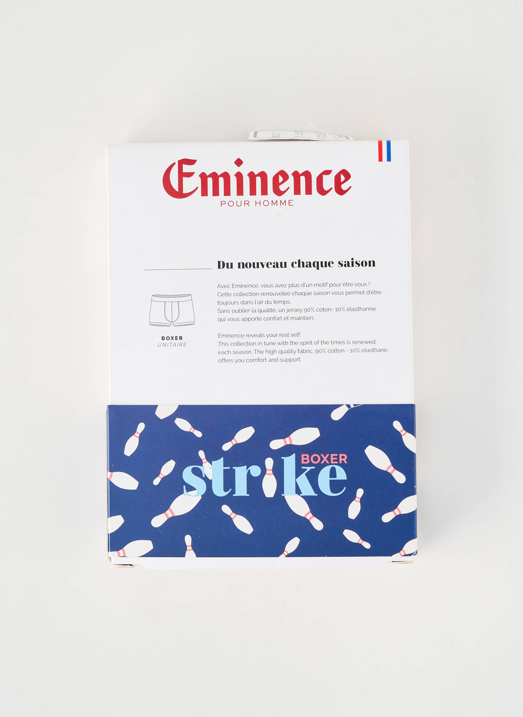 Boxer imprimé fantaisie bleu EMINENCE homme