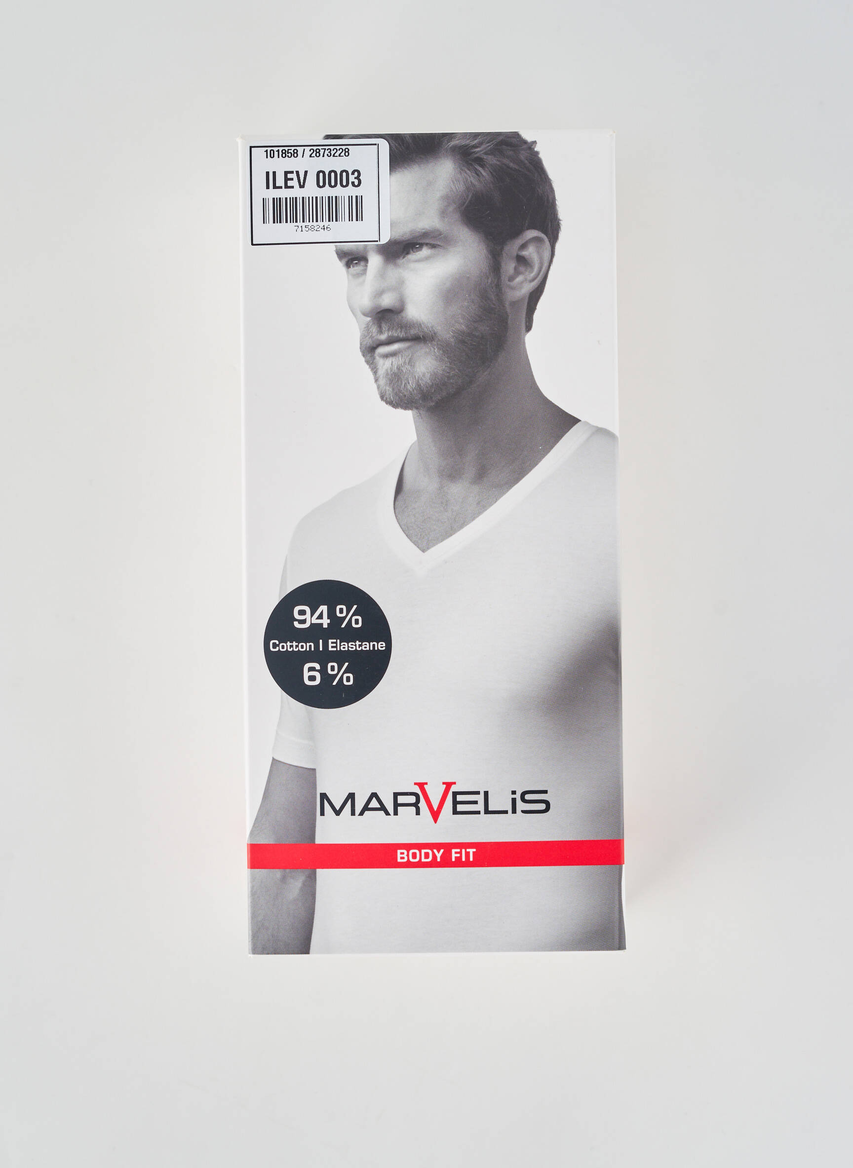 T-shirt stretch manches courtes blanc MARVELIS homme