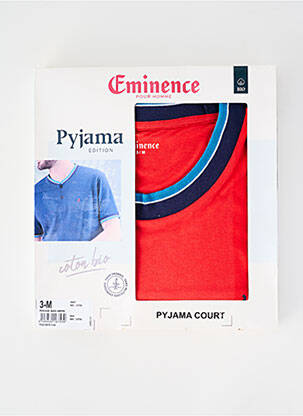 Pyjama col rond rouge EMINENCE homme