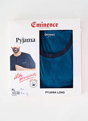 Pyjama col rond bleu EMINENCE homme