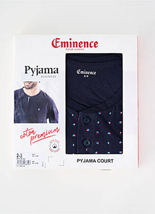 Pyjama tissage jersey bleu EMINENCE homme