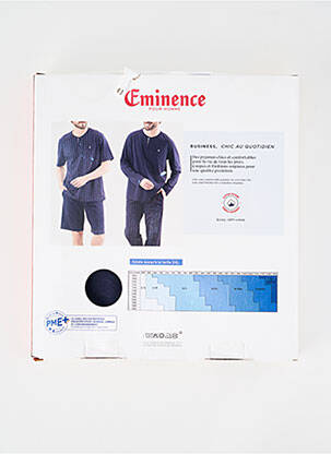 Pyjama tissage jersey bleu EMINENCE homme