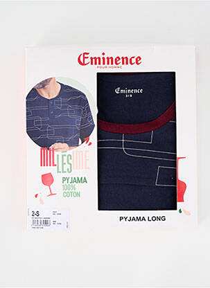 Pyjama imprimé fantaisie bleu EMINENCE homme