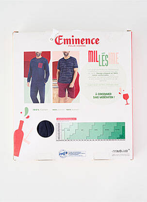 Pyjama imprimé fantaisie bleu EMINENCE homme