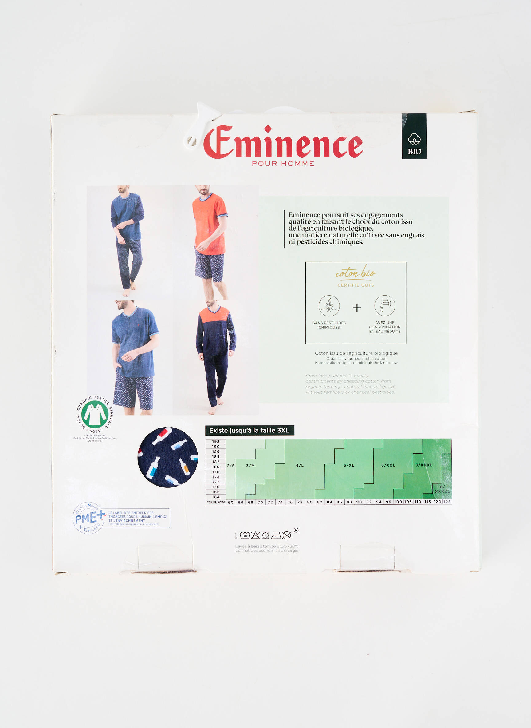 Pyjama col rond rouge EMINENCE homme