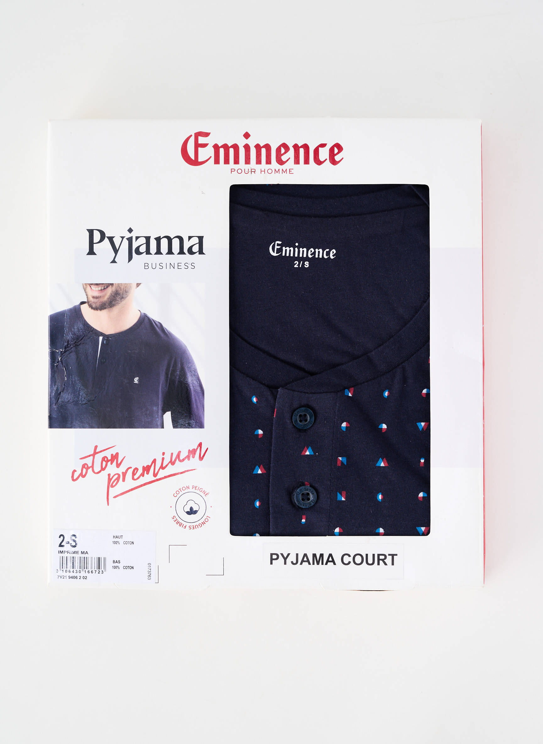 Pyjama tissage jersey bleu EMINENCE homme