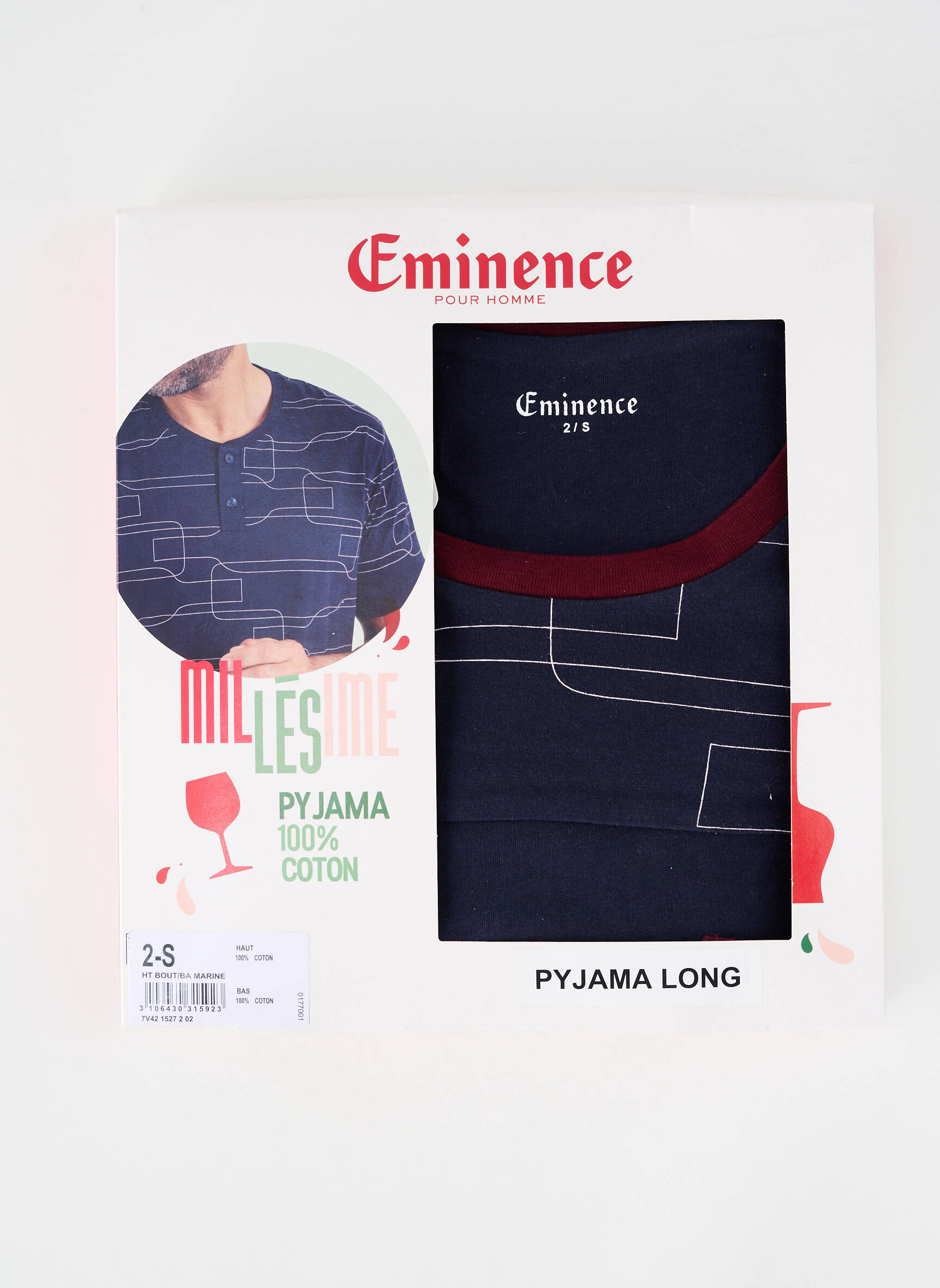 Pyjama imprimé fantaisie bleu EMINENCE homme