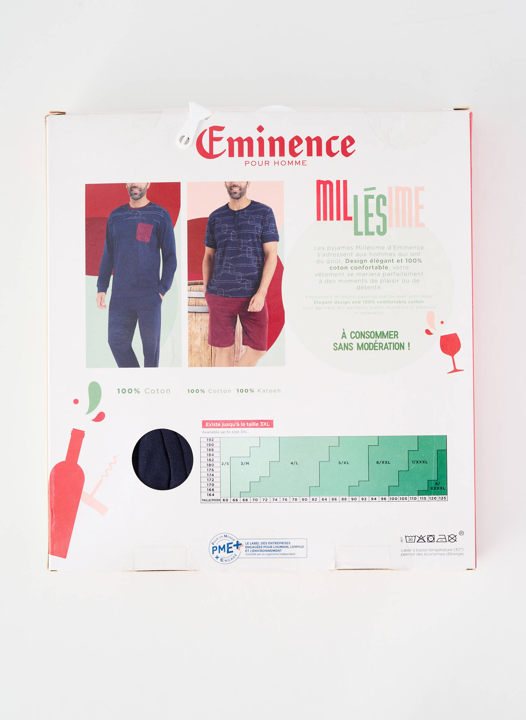 Pyjama imprimé fantaisie bleu EMINENCE homme