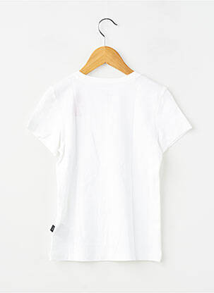 T-shirt coupe cintrée manches courtes blanc PUMA fille