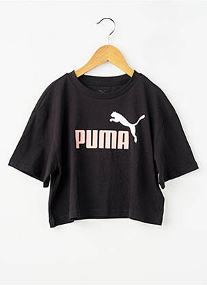 T-shirt stretch manches courtes noir PUMA enfant