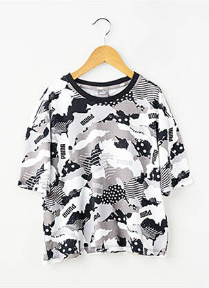 T-shirt stretch manches longues gris PUMA fille