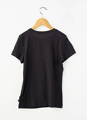 T-shirt coupe cintrée manches courtes noir PUMA fille
