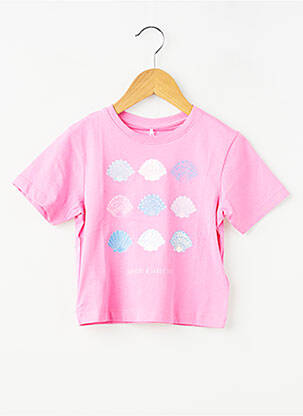 T-shirt stretch manches courtes rose NAME IT fille