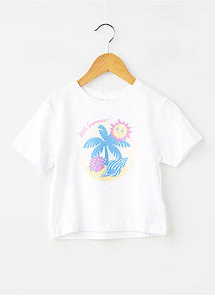 T-shirt stretch manches courtes blanc NAME IT fille