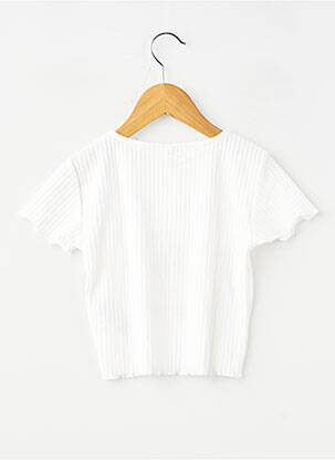 T-shirt stretch manches courtes blanc ONLY fille