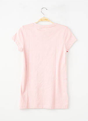 T-shirt stretch manches courtes rose ADIDAS fille