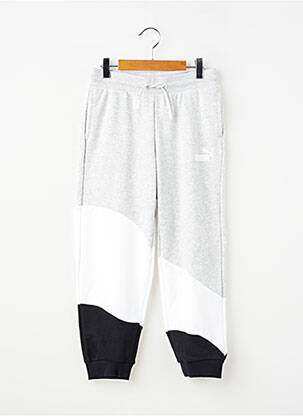 Jogging tissage chiné taille élastique gris PUMA garçon