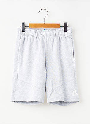 Short stretch taille élastique gris LE COQ SPORTIF garçon