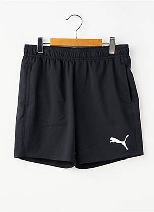 Short poches taille élastique noir PUMA garçon