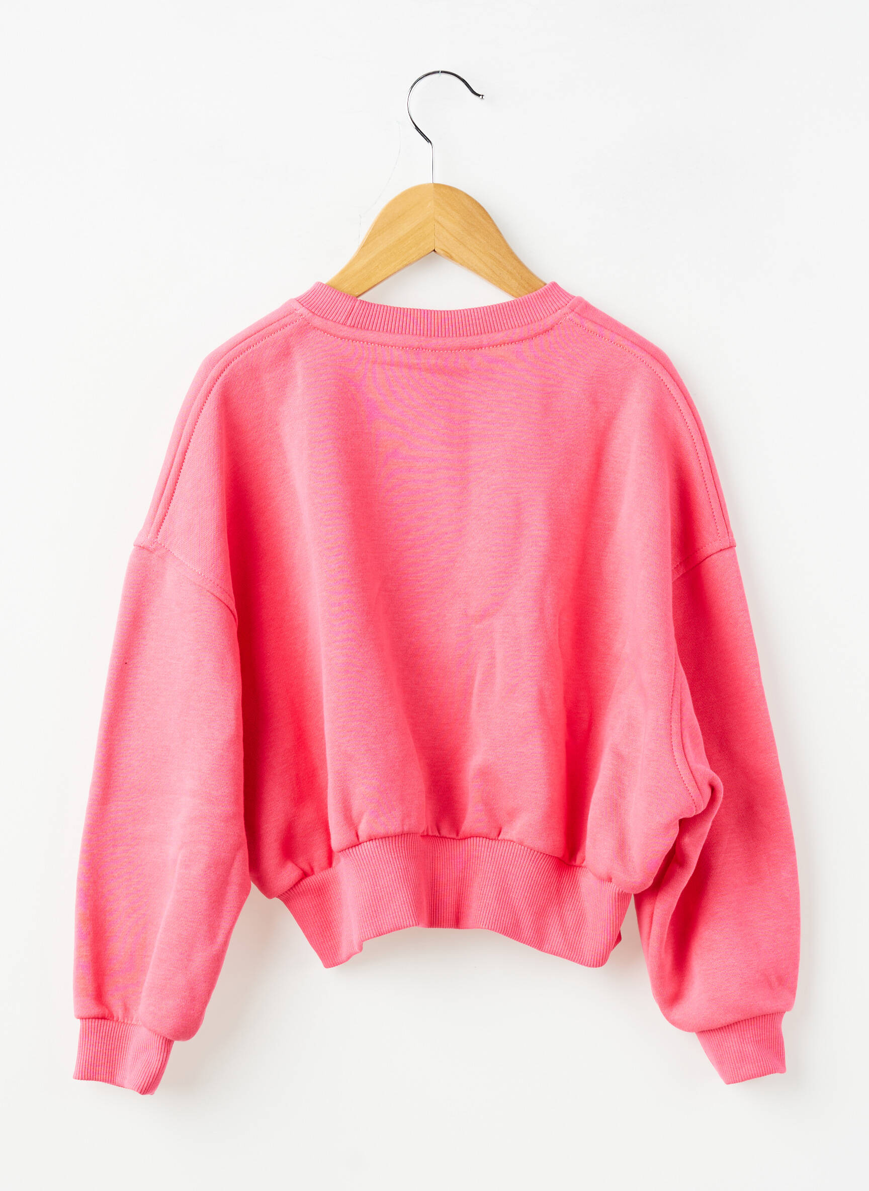 Sweat-shirt broderie manches longues rose NIKE fille
