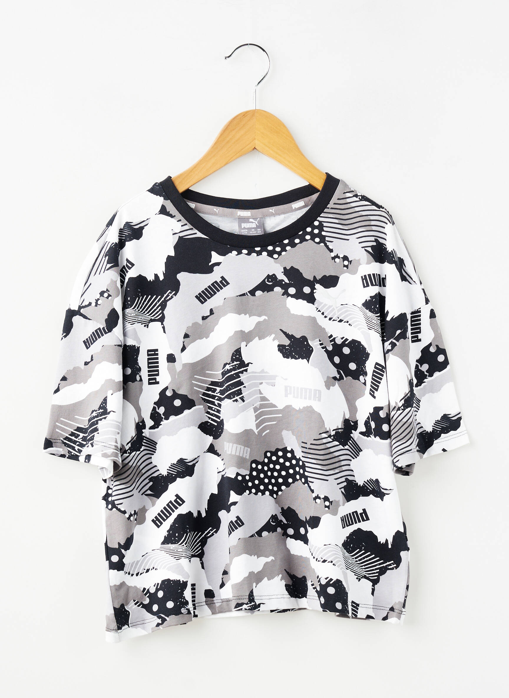 T-shirt stretch manches longues gris PUMA fille