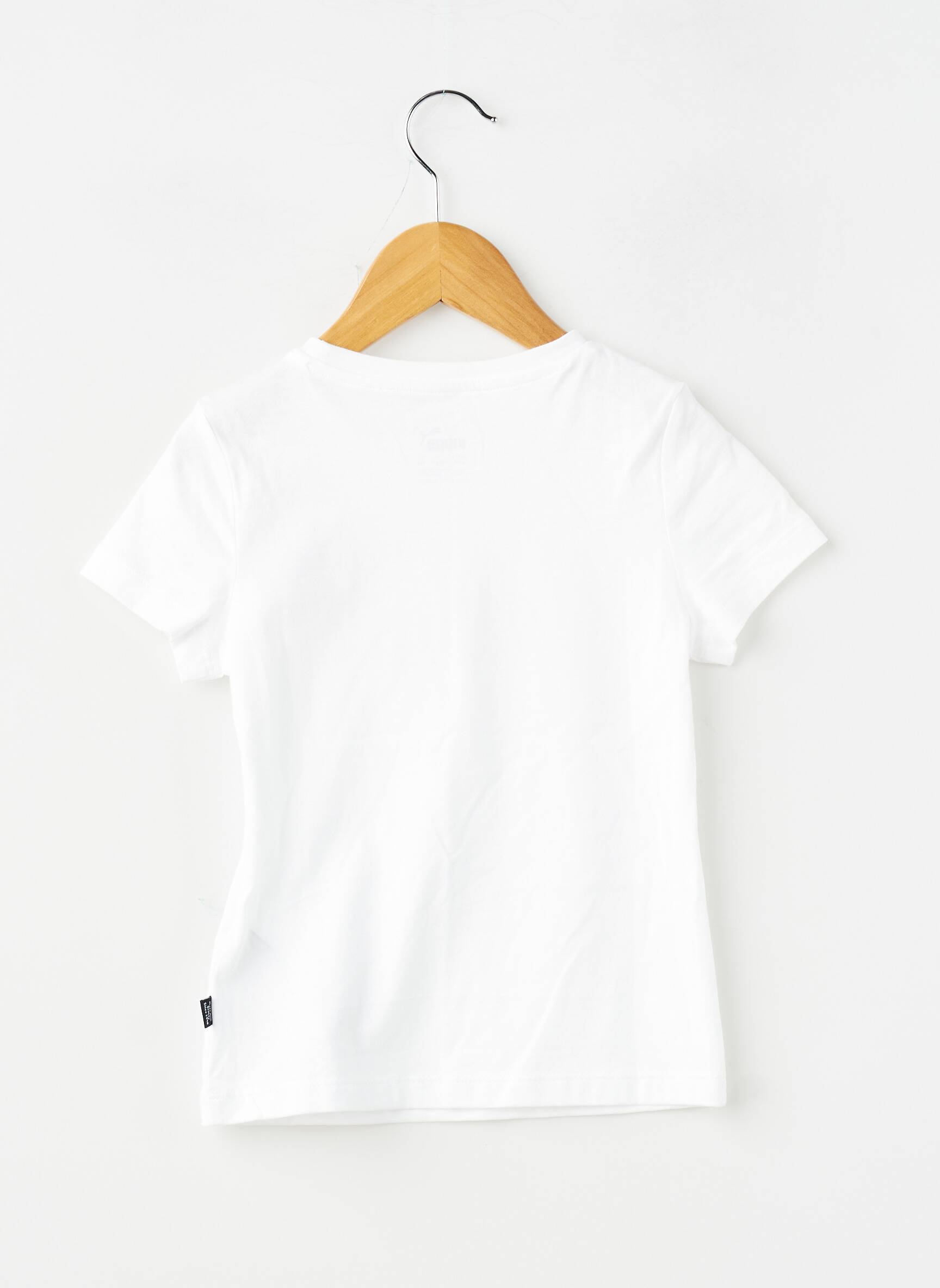 T-shirt coupe cintrée manches courtes blanc PUMA fille