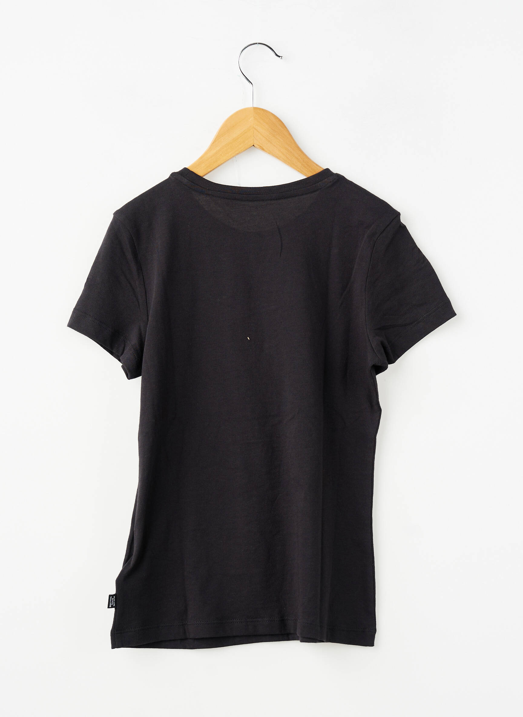 T-shirt coupe cintrée manches courtes noir PUMA fille