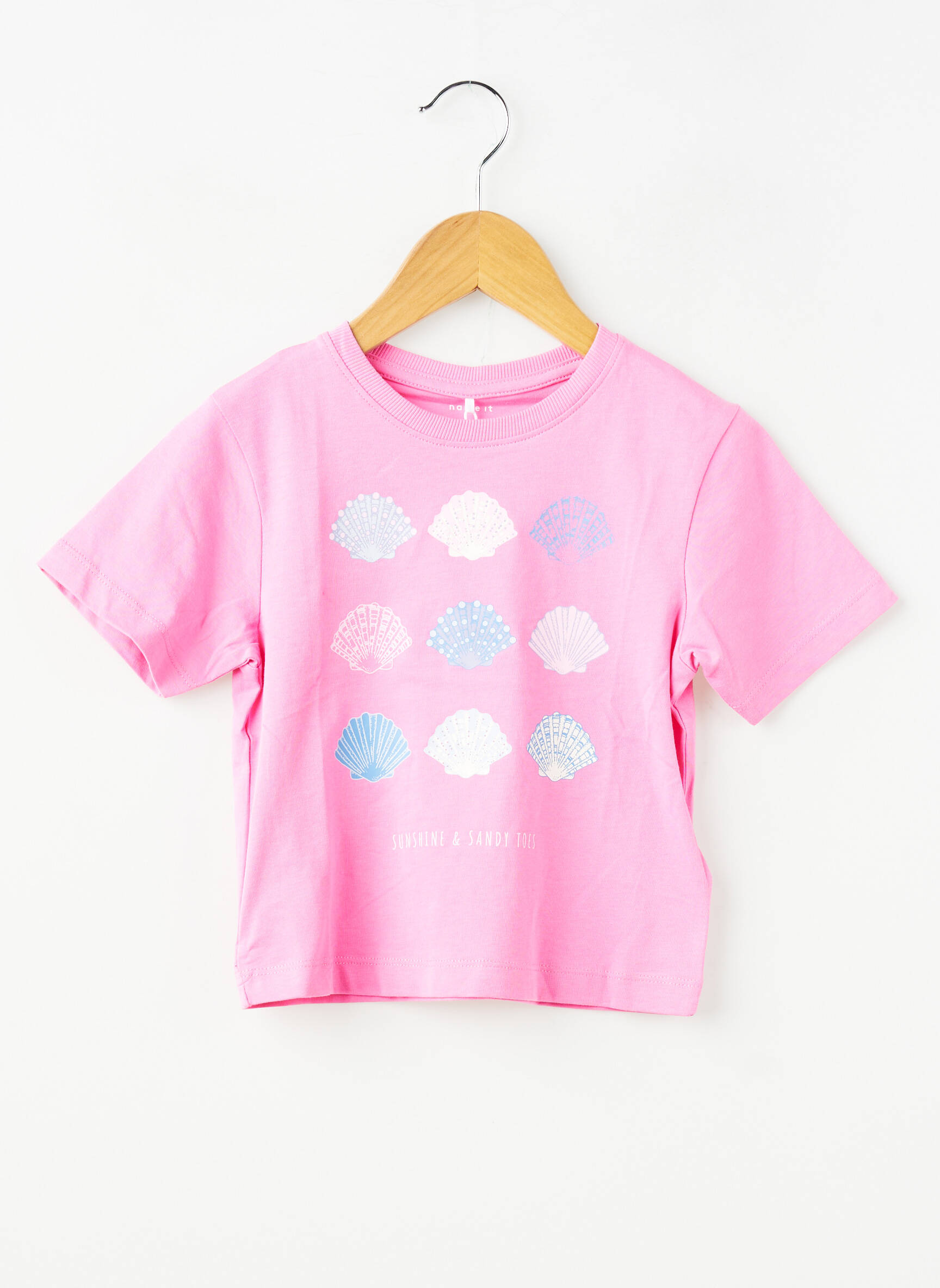 T-shirt stretch manches courtes rose NAME IT fille