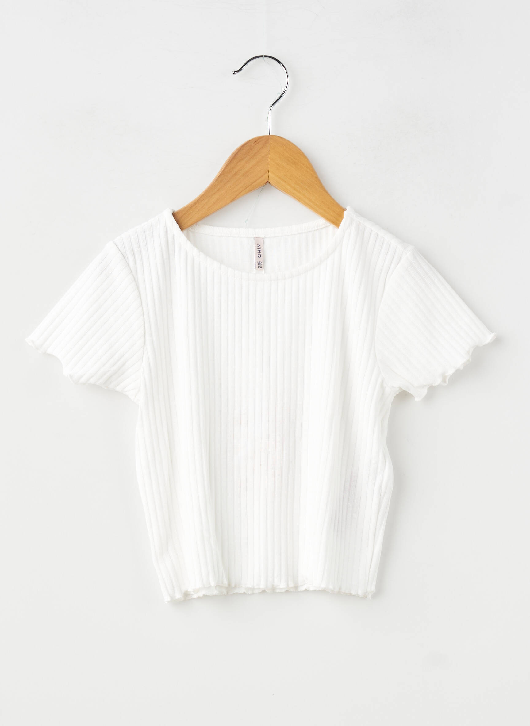 T-shirt stretch manches courtes blanc ONLY fille