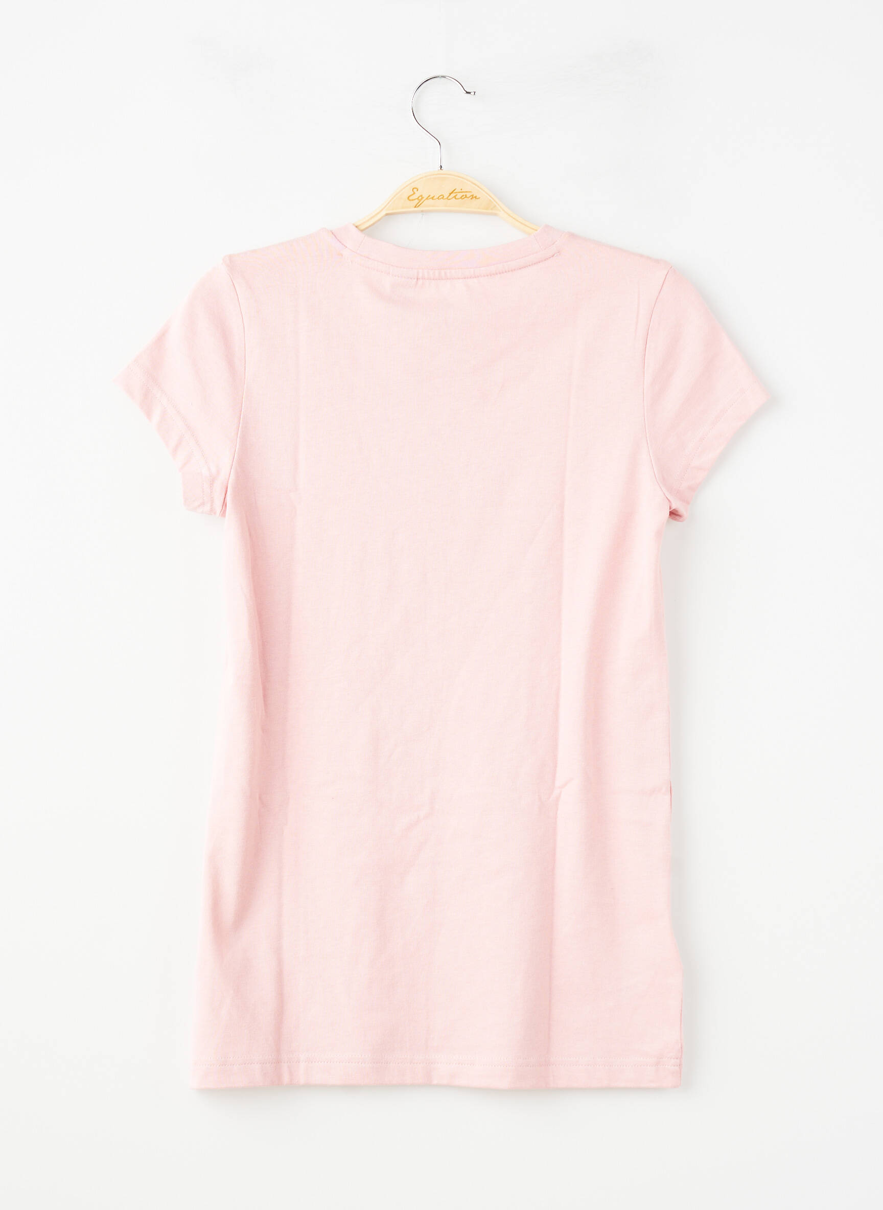 T-shirt stretch manches courtes rose ADIDAS fille