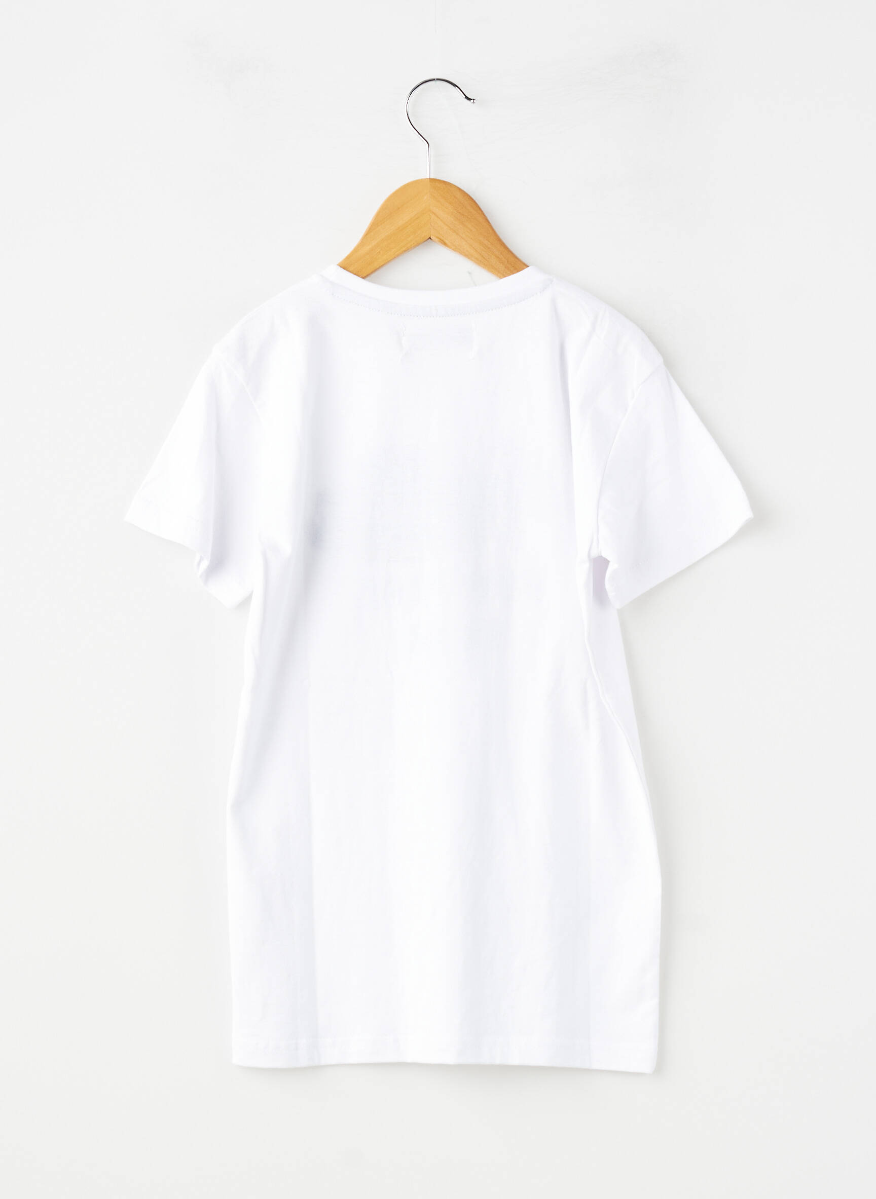 T-shirt stretch manches courtes blanc AMERICAN COLLEGE garçon
