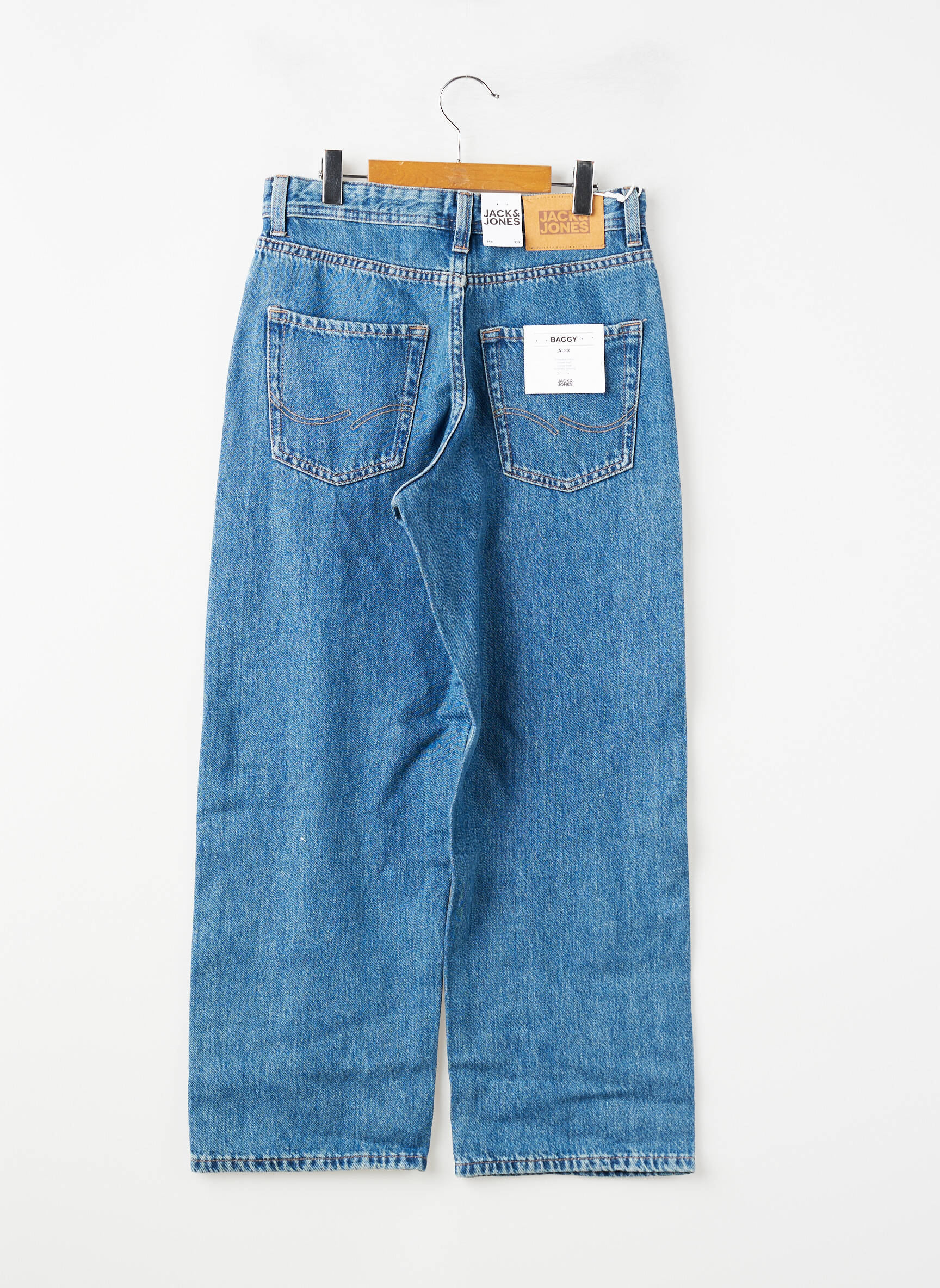 Jeans coupe droite tissage brut bleu JACK & JONES garçon