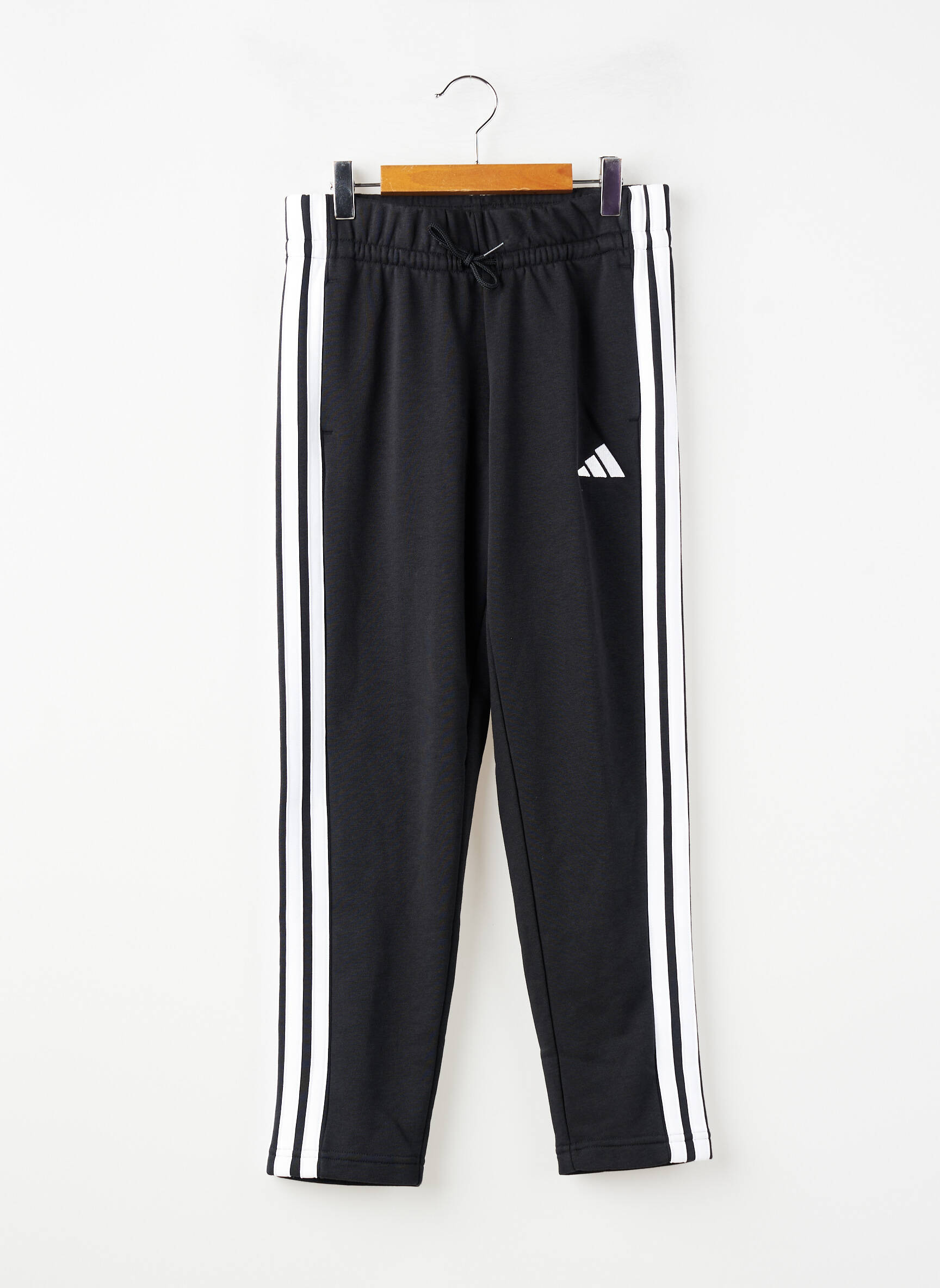 Jogging slim taille élastique noir ADIDAS fille