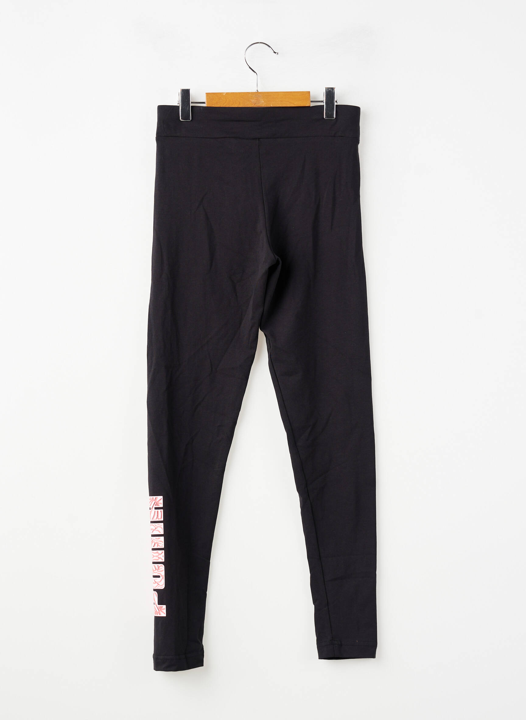 Legging sérigraphie taille élastique noir PUMA fille