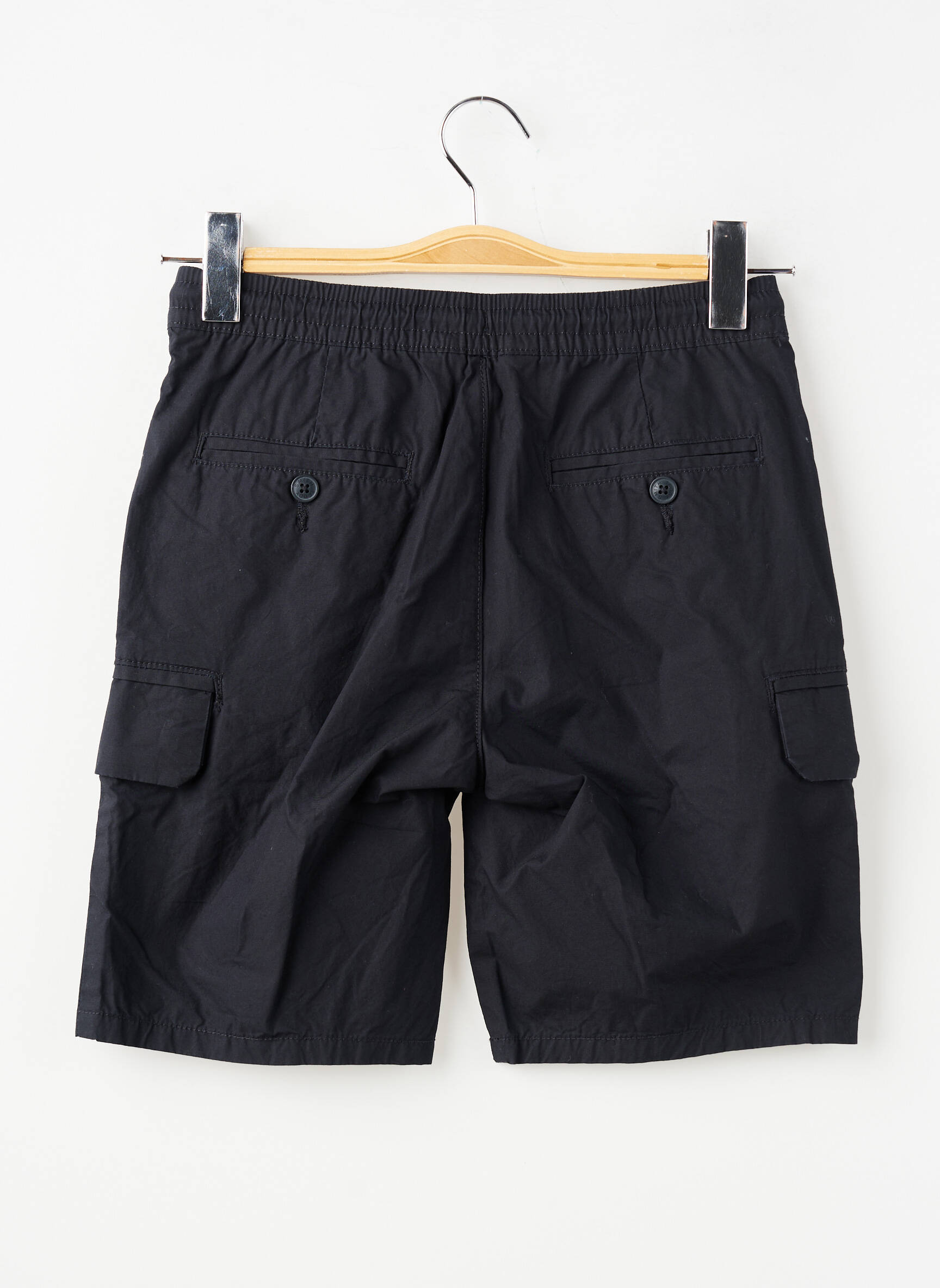 Bermuda fermeture liens à nouer taille élastique noir TEDDY SMITH garçon
