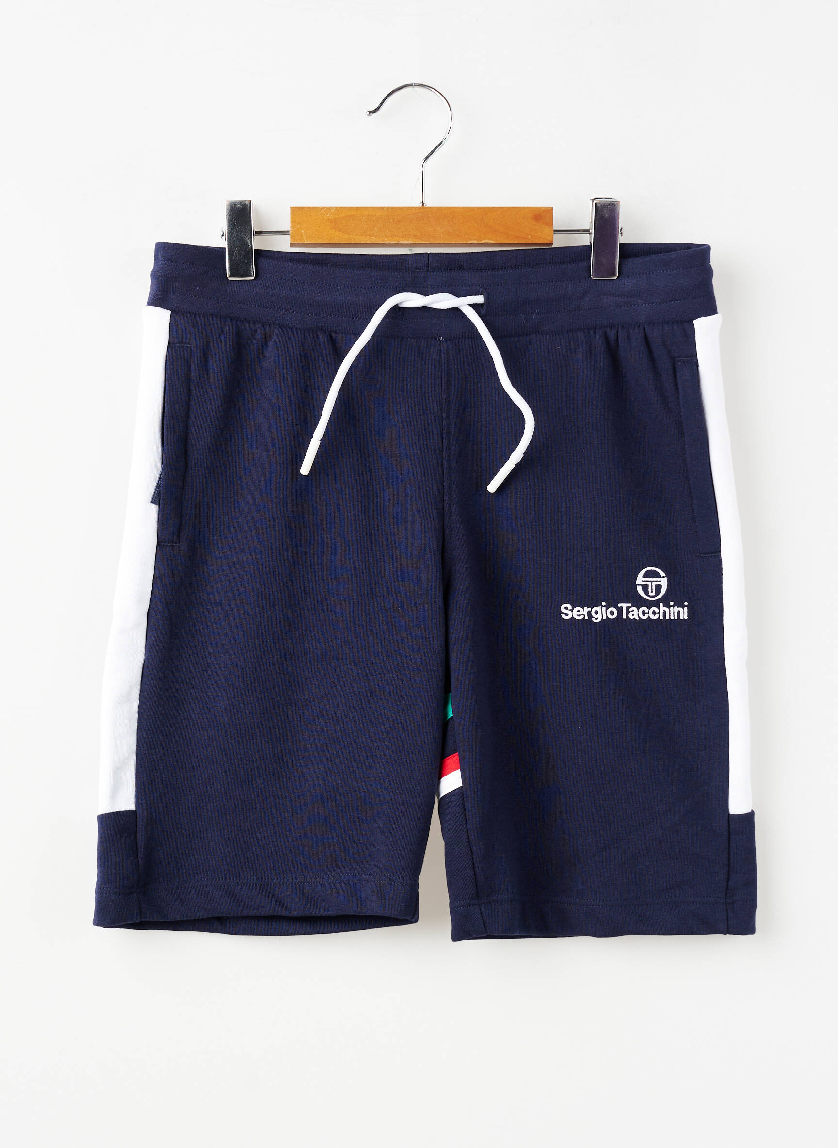 Short tissage popeline taille élastique bleu SERGIO TACCHINI garçon
