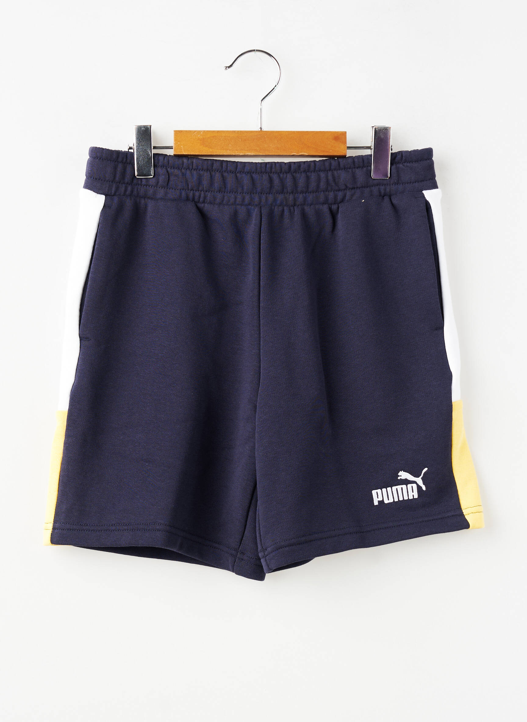 Short tissage popeline taille élastique bleu PUMA garçon