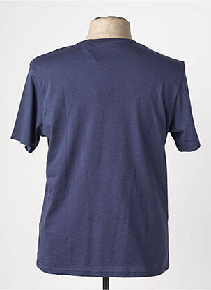 T-shirt coupe cintrée manches courtes bleu SCHOTT homme