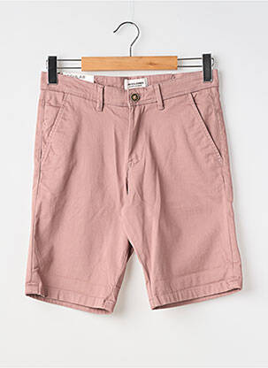 Bermuda taille à pinces taille normale rose JACK & JONES homme
